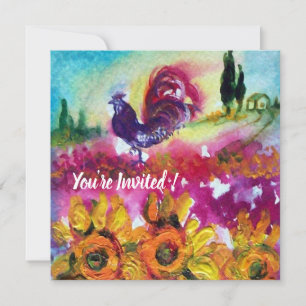 Convites FABRICANTES E Paisagem Rústica NEGRA ROOSTER