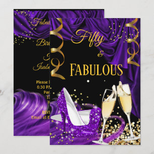 Convites Fabulosa Festa de aniversário de saltos de champan