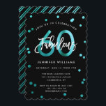 Convites Fabuloso 60º | Aniversário Verde do Teto Moderno<br><div class="desc">Celebre a sua fabulosa 60ª Festa de aniversário com estes convites de festas modernos,  elegantes,  com letras de pincel e design verde / preto. A cor de fundo pode ser alterada em "personalizar mais". Parte da coleção "Fabuloso 60º".</div>