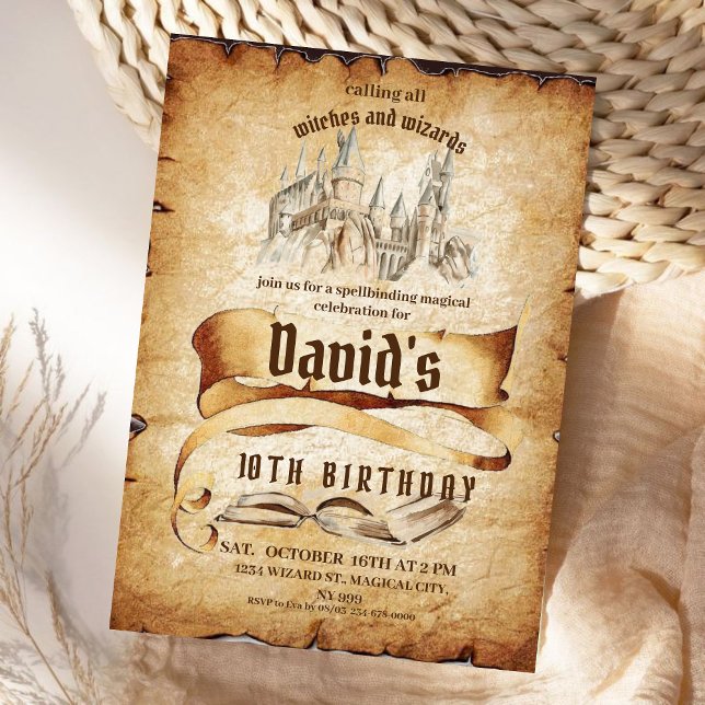 Convites Fabuloso Aniversário de criança Magical Party (Criador carregado)