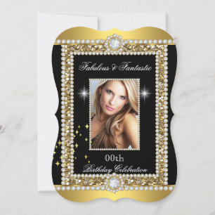 Convites Fabuloso Ouro Preto Glamour Hollywood Diamante