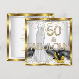 Convites Fabuloso vestido elegante de 50 anos com saltos al