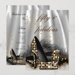 Convites Fabulosos Saltos de Chocolate Dourado Prateado 50 