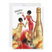 Fabulous Birthday Red Gold Dresses Champagne Party