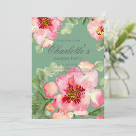 Convites Fabulous Florals Garden Party Bridal Shower