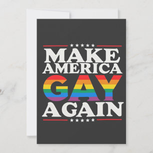 Convites Faça da América Gay de novo o mês do orgulho LGBT