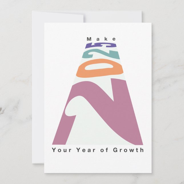 Convites Faça de 2025 seu ano de crescimento (Frente)
