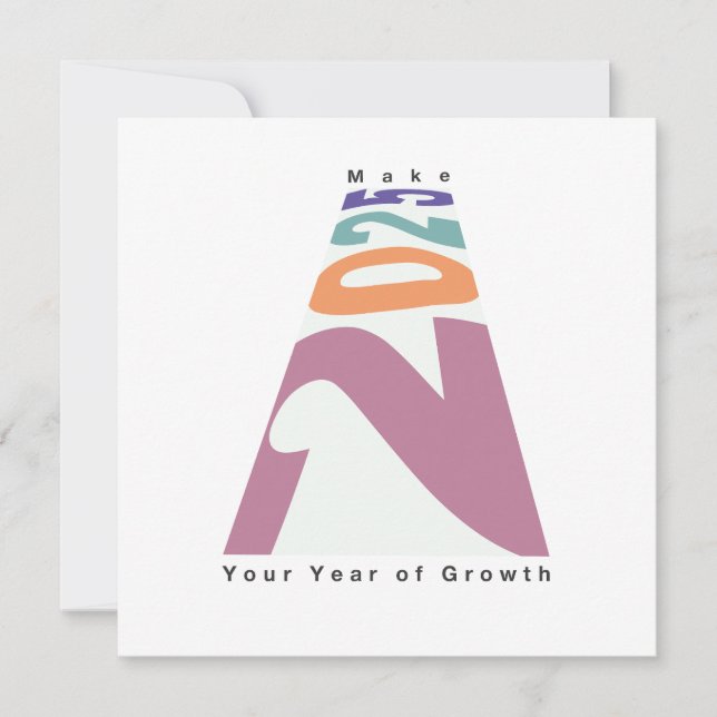 Convites Faça de 2025 seu ano de crescimento (Frente)