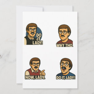Convites Faça-o Senhora Meme - Engraçado Design de Cotação