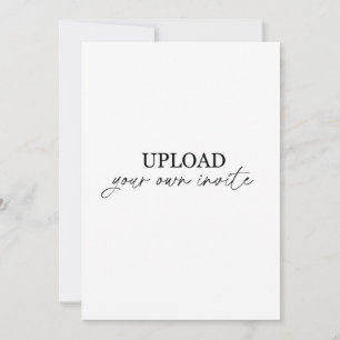 Convites Faça o upload do seu próprio