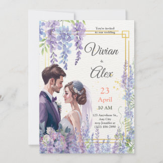 Convites Faça Seu Próprio Casamento Floral De Aquarela De L
