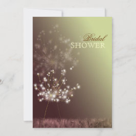 Convites Faça um Chá de panela Wish Dandelion