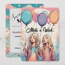 Convites Faça uma Festa de aniversário Doce Sessenta