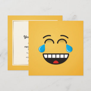 Convites Face com lágrimas de alegria