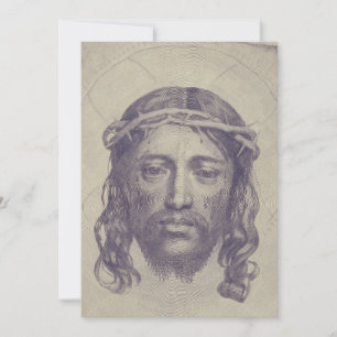 Convites Face de Cristo no Véu de Santa Verónica Sagrada Fa