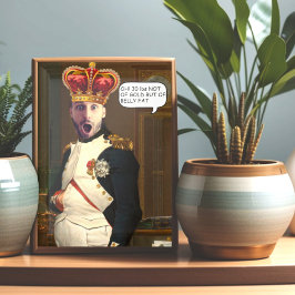 Convites Face personalizada em rei furado com poster de cor
