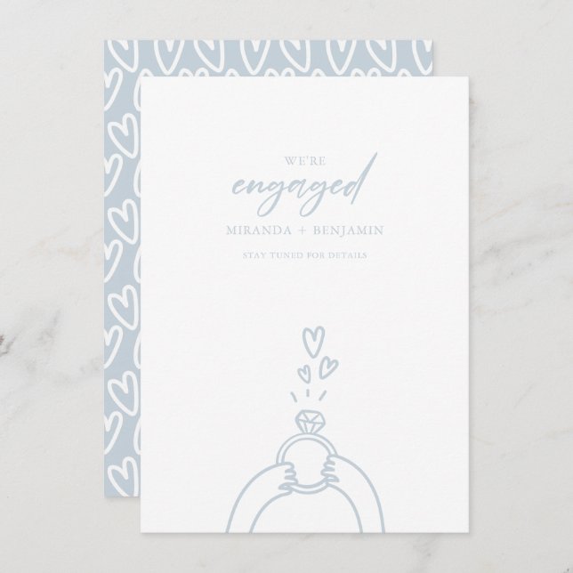 Convites Fácil o lançamento do Noivado (Frente/Verso)