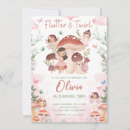 Convites Fada Aniversário, Floresta de Jardim Whimsso Encan