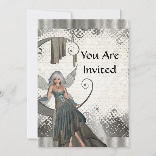 Convites Fada de manga (Frente)