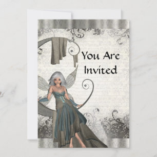 Convites Fada de manga