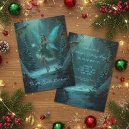 Convites Fada de Natal com uma faísca de Natal mágico