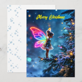 Convites Fada de Natal floresta de inverno magia festiva