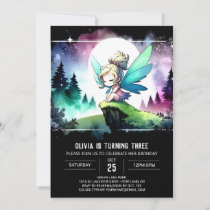 Convites Fada de Pastel Divertida Aniversário