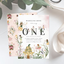 Fada de primeiro aniversario de Fada de Floral Mag