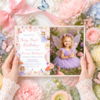 Fada Floral Caprichosa Primeiro Aniversário Foto