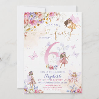 Convites Fada Forest Girl Birthday