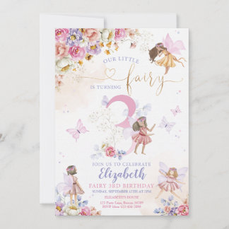 Convites Fada Forest Girl Birthday