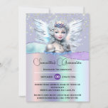 Convites Fada iridescente encantada cintilação Quinceañera<br><div class="desc">Imaginem um reino onde os sonhos se tornam realidade e a magia dança através do ar. Este belo convite de 5 x 7 polegadas é perfeito para uma doce dezesseis, quinceañera, ou qualquer celebração de fada de fantasia. Apresentando uma princesa espantosa de pele justa, enfeitada com uma coroa real de...</div>