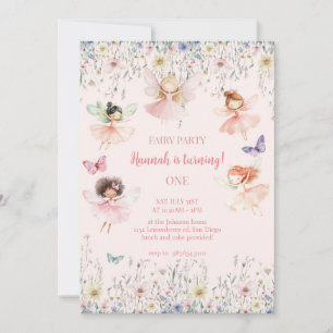 Convites Fada Mágica Primeiro Aniversário, Fada Bash