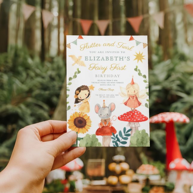 Convites Fada Mágica - Primeiro Aniversário Pavial de Cogum (Criador carregado)