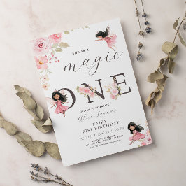 Convites Fada Primeiro Tema Festa de Aniversário de 1º Ano 