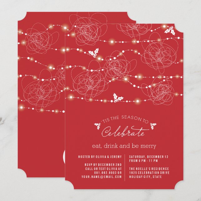 Convites Fadas de Fada Tangidas Pedem Festa de Férias Fogue (Frente/Verso)