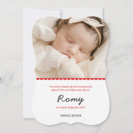 Convites Faire part d naissance "Romy"