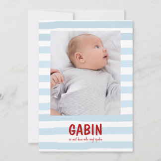 Convites Faire-Part Gabin