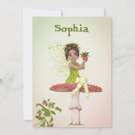 Convites Fairies Meninas Envelhecidas Cabelo Escuro Bonito