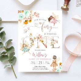 Convites Fairy 1st Birthday Invitation