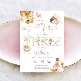 Convites Fairy Birthday Invitation Girl