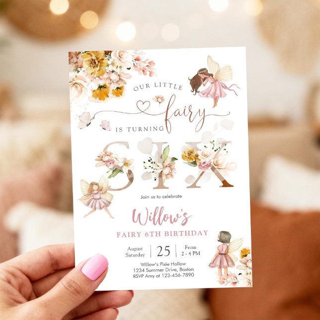 Convites Fairy Birthday Invitation Girl (Criador carregado)