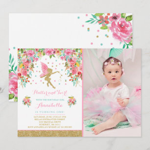Convites Fairy Birthday Invitation Whimsical Magazine Party