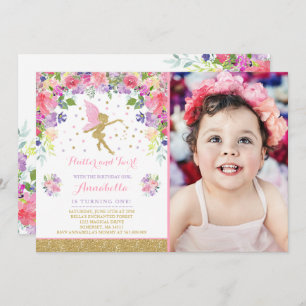 Convites Fairy Birthday Invitation Whimsical Magazine Party