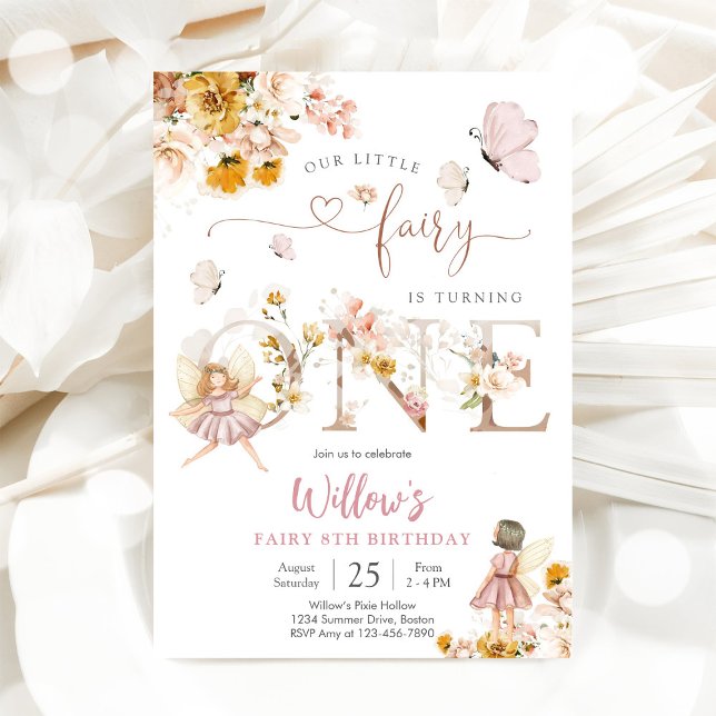 Convites Fairy Birthday Party Invitation (Criador carregado)