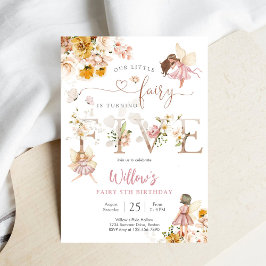 Convites Fairy Birthday Party Invitation