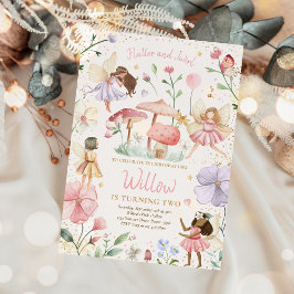 Convites Fairy Birthday Whimsist Princesa Fada Aniversário