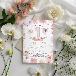 Convites Fairy First Birthday Invitation