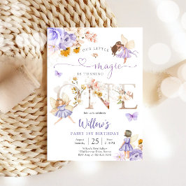 Convites Fairy First Birthday Invitation