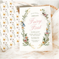Fairy First Vintage Floral Birthday
